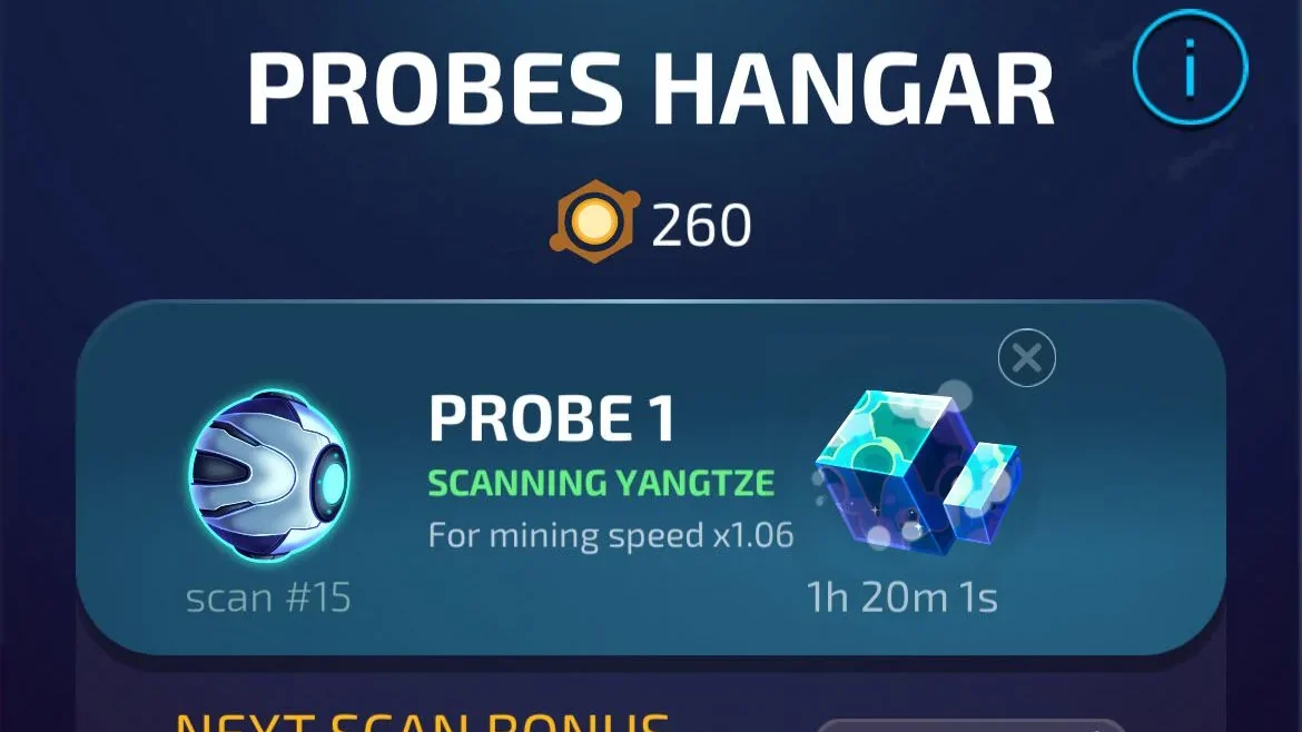 idle Planet Miner probe screenshot